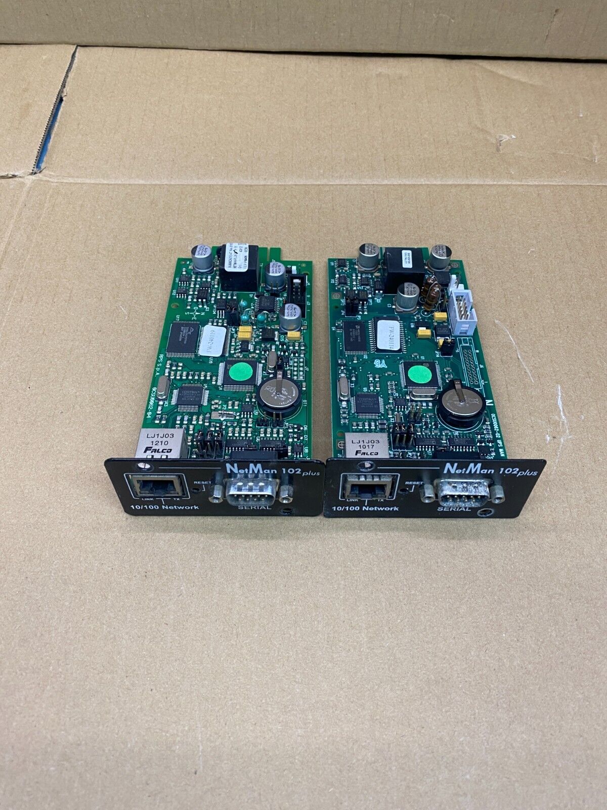 Riello NetMan 102 UPS Network Interface Cards - Remote Monitor, 10/100 Mbps