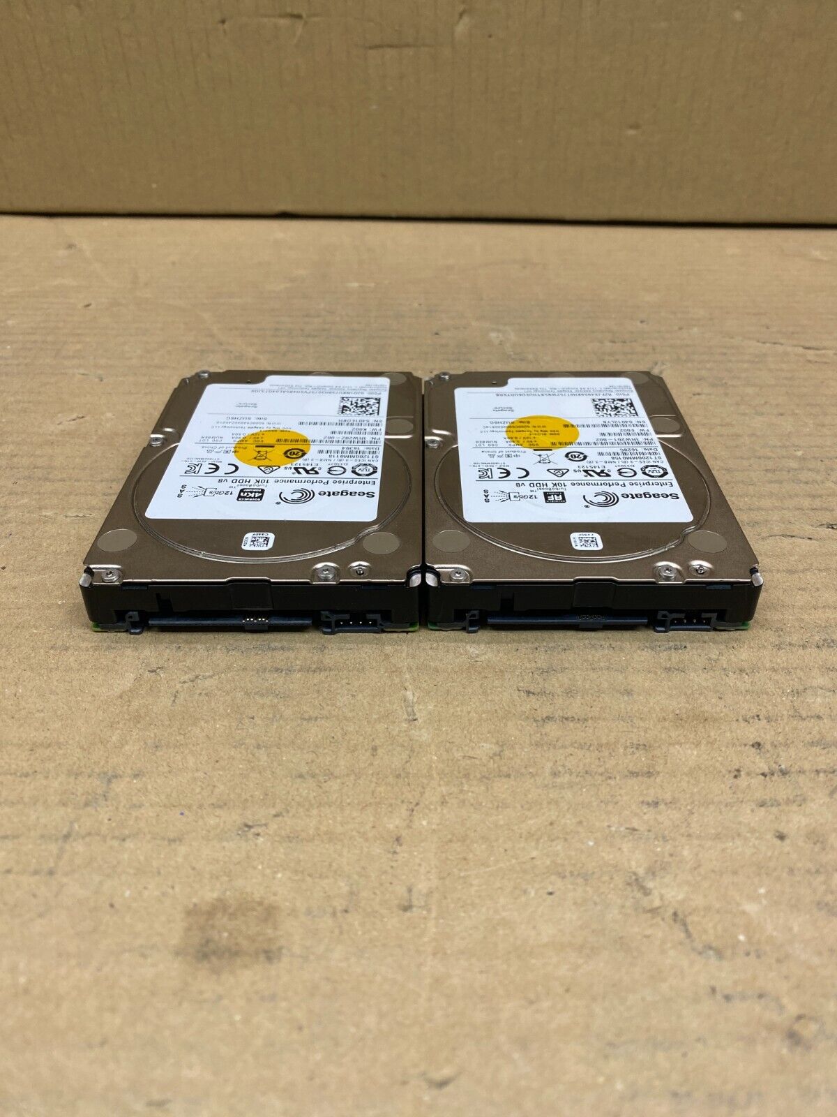 Seagate 1.2TB 10K RPM HDD SAS Enterprise 2.5" Server Storage Lot of 2
