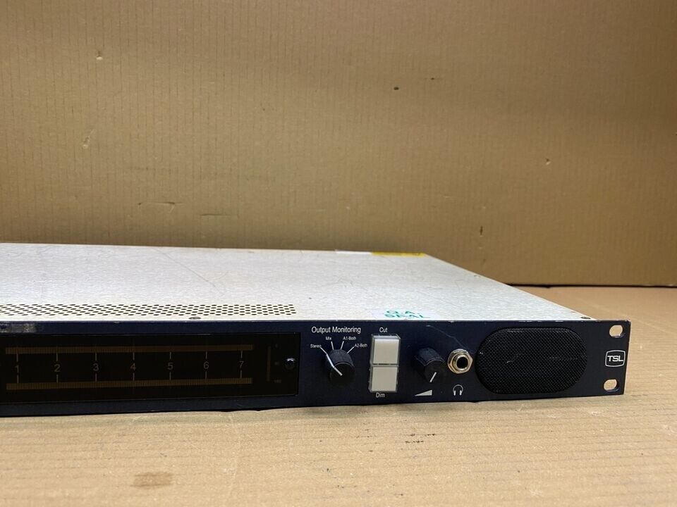 Broadcast Audio Monitor Unit TSL Stereo Rack-Mount, Analog/Digital Input