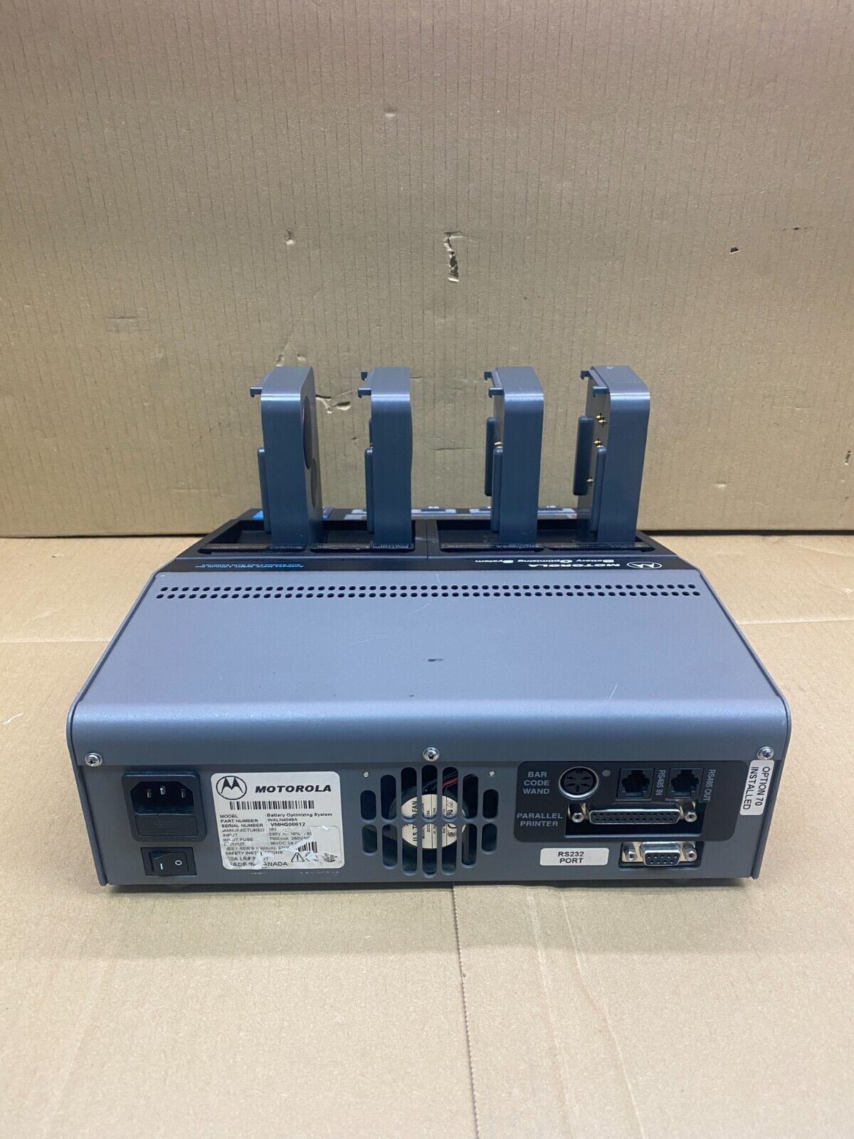 Motorola Battery Optimising System BOS with Intelligent Charging & Monitoring