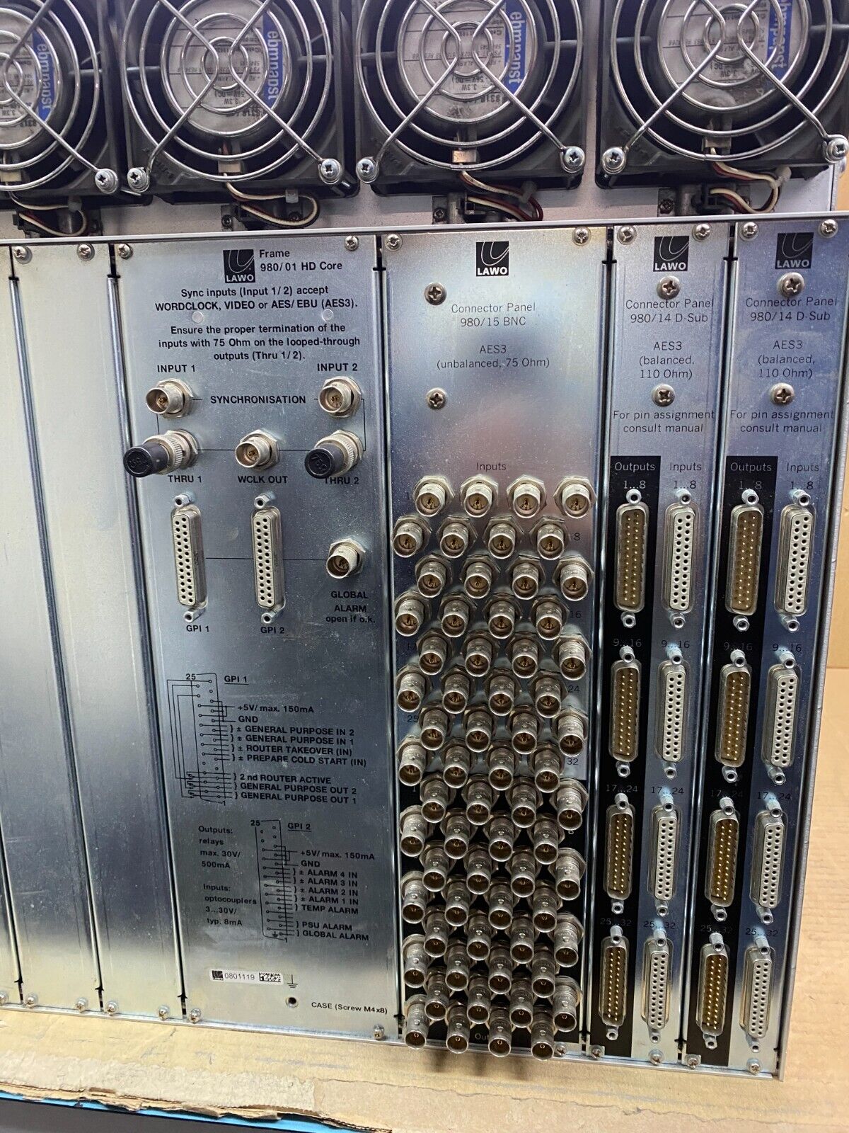 Digital Audio Router Lawo Nova73 HD for Broadcast Production 8192 Channels