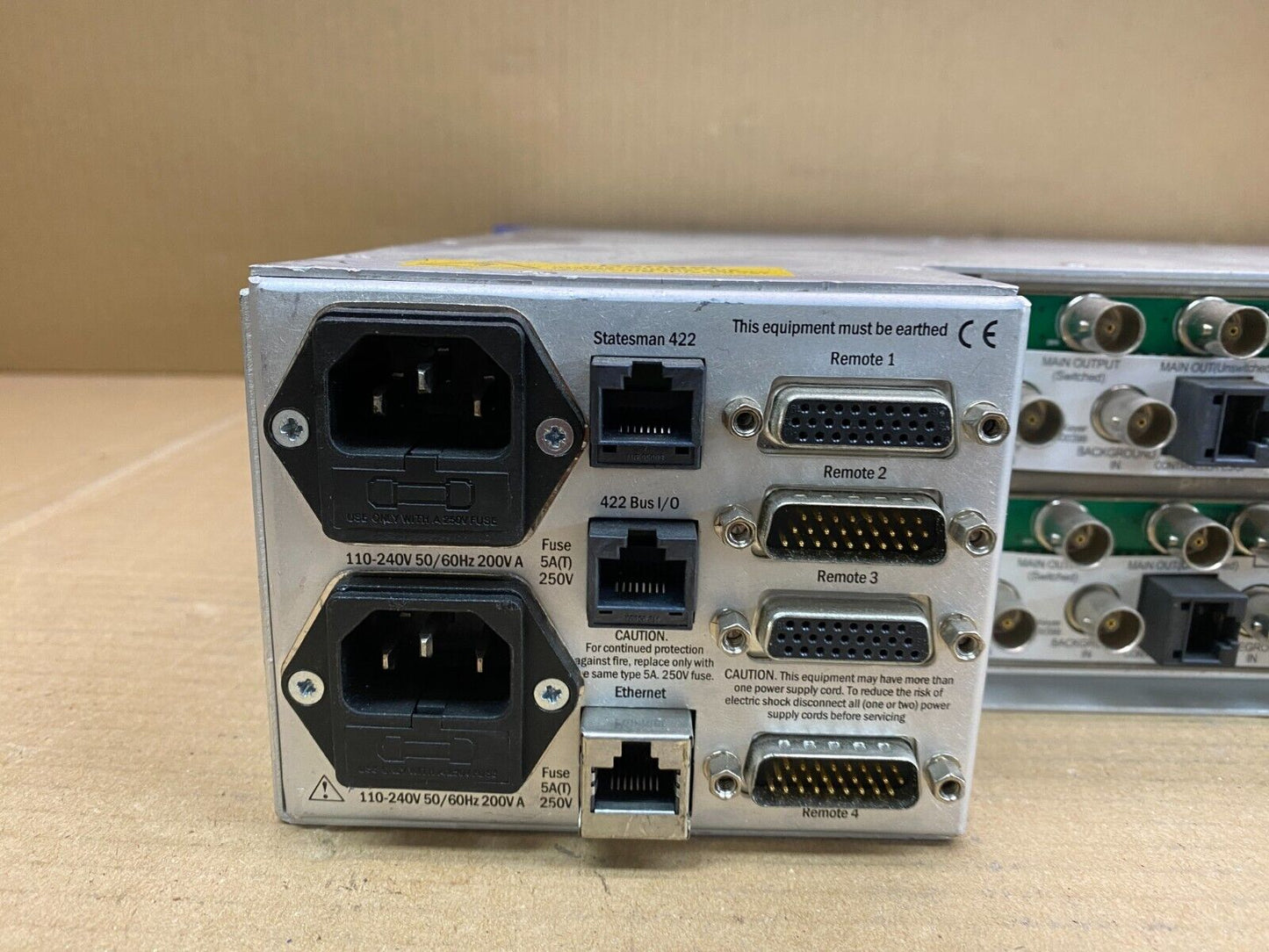 Broadcast Dual PSU Hot-Swap Rack Frame Crystal Vision 2U 12-Card 1080p