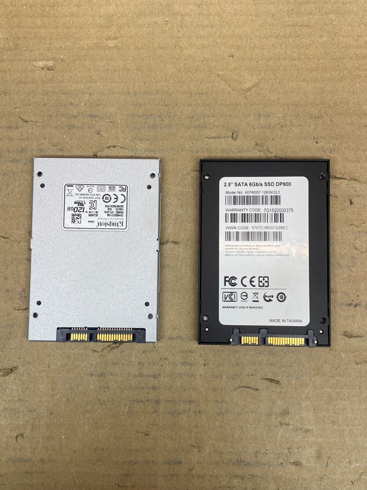 Kingston & ADATA SATA III SSD Bundle 3x120GB + 128GB 2.5in 6Gb/s Drives