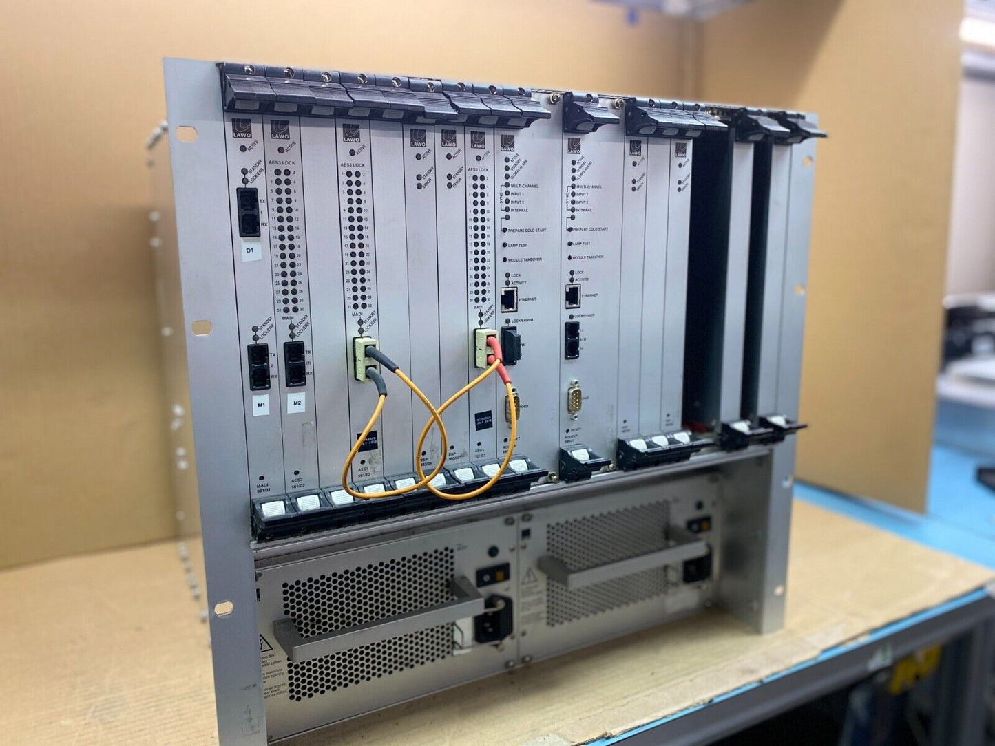 Digital Audio Router Lawo Nova73 HD for Broadcast Production 8192 Channels