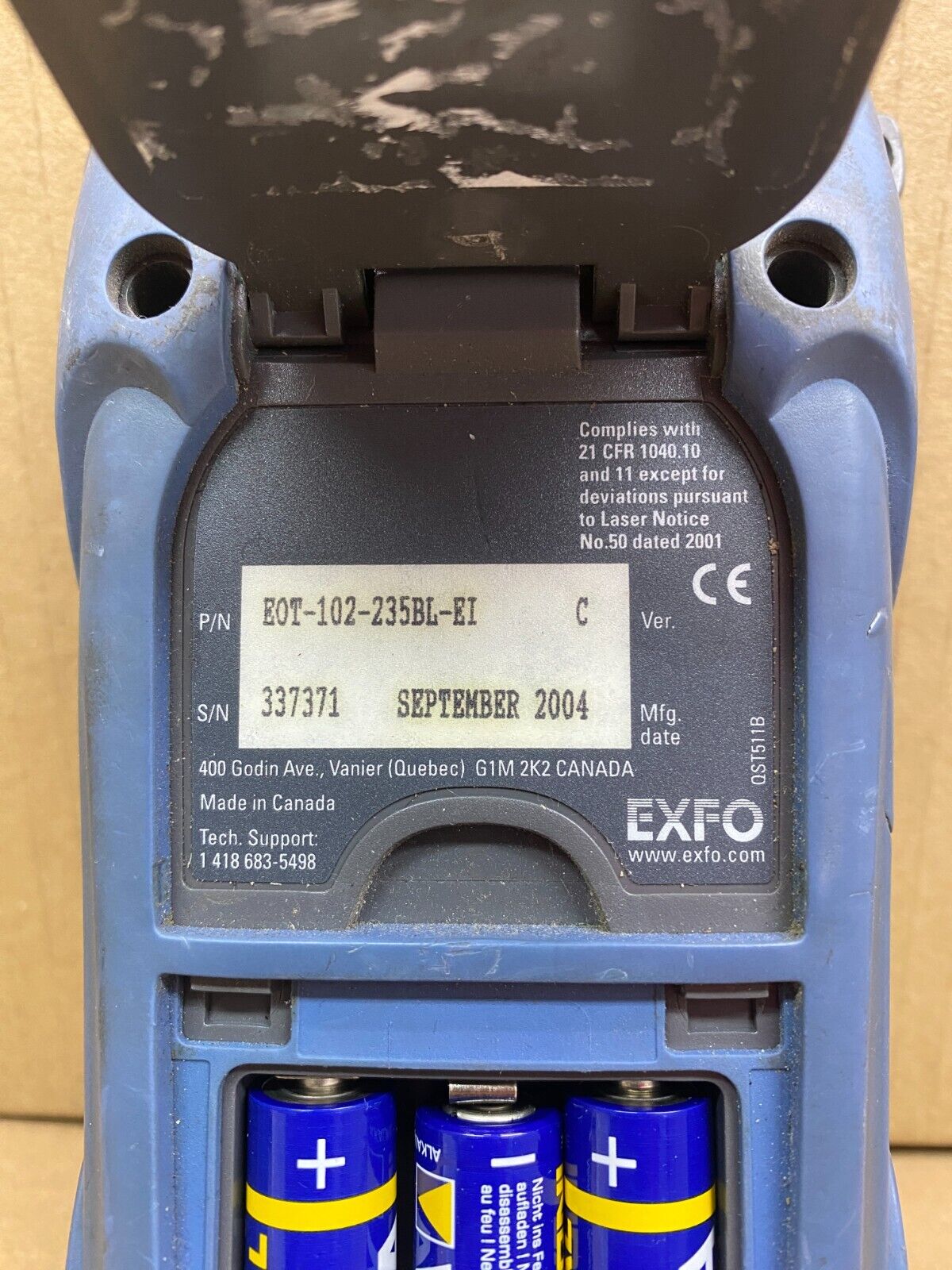Optical Loss Test Set EXFO FiberBasix EOT-100, Fiber Optic Testing