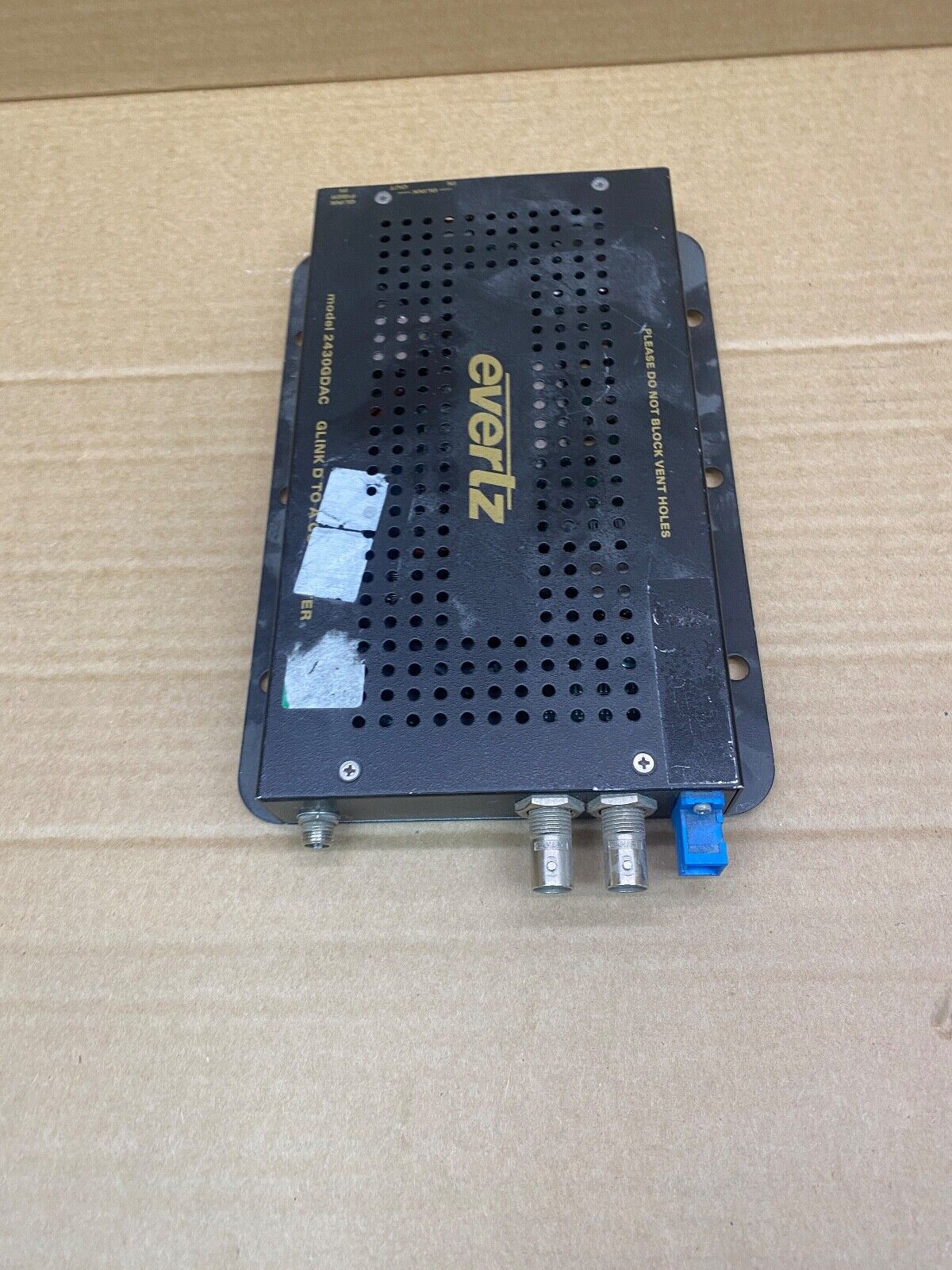 Broadcast G-Link to DVI Converter, Evertz MVP 2430GDAC, 1080p, Fiber/Coaxial