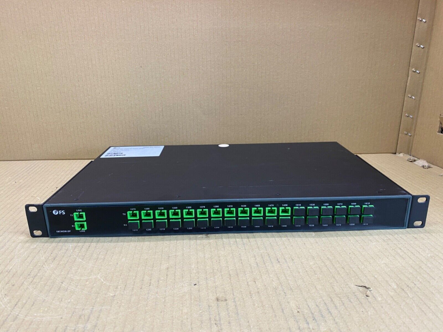Dual Fiber CWDM Mux Demux 18CH Device ITU-T G.694.2 Optical Networking
