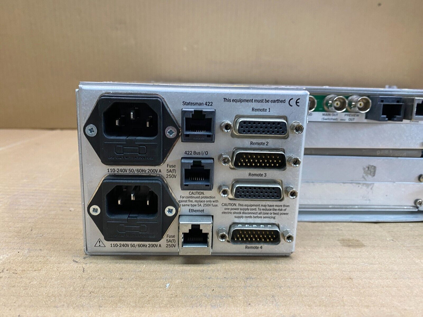 Broadcast Dual PSU Hot-Swap Crystal Vision 2U Frame SDI Audio/Video Card