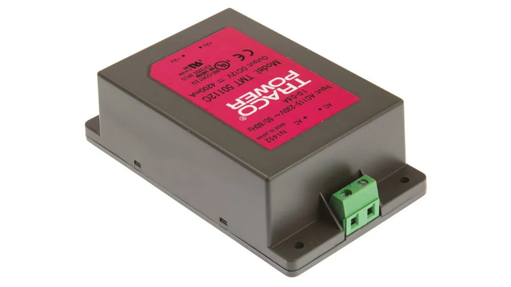 Industrial AC/DC Power Module Traco Power TMT 50112C 50W 112VAC/12VDC