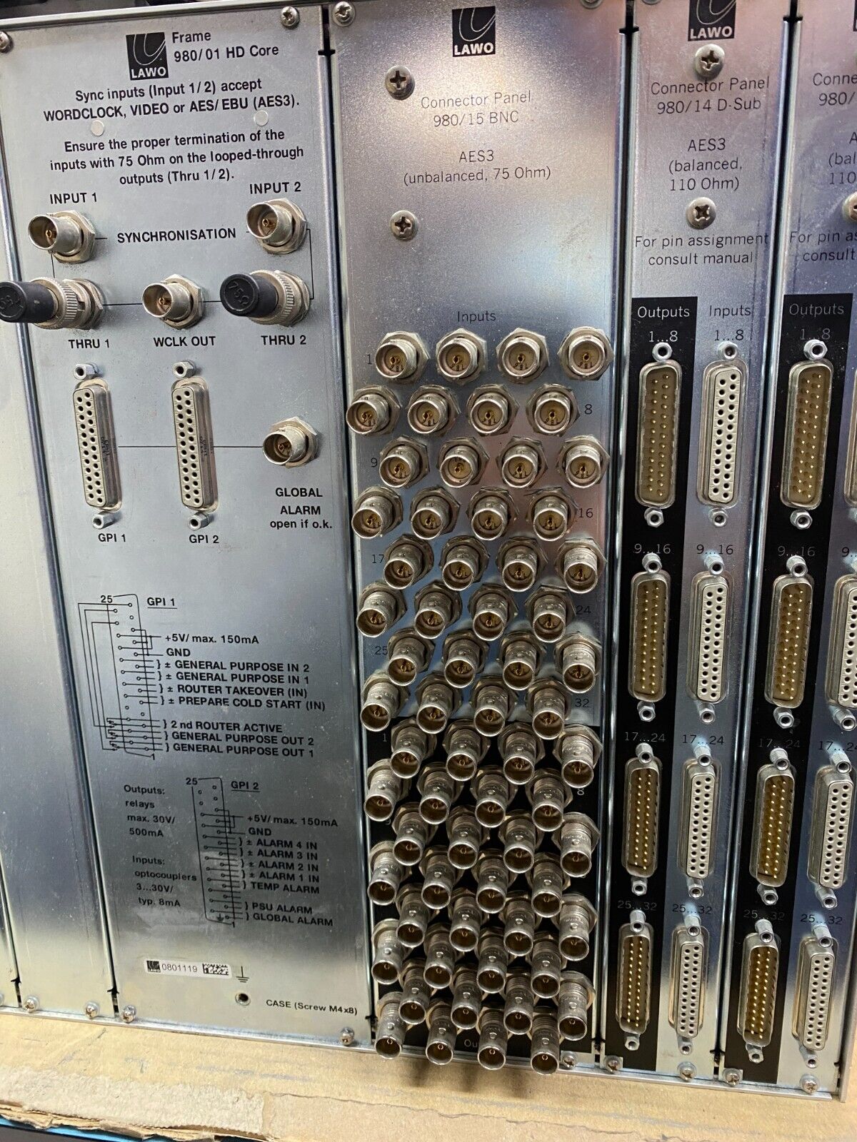 Digital Audio Router Lawo Nova73 HD for Broadcast Production 8192 Channels