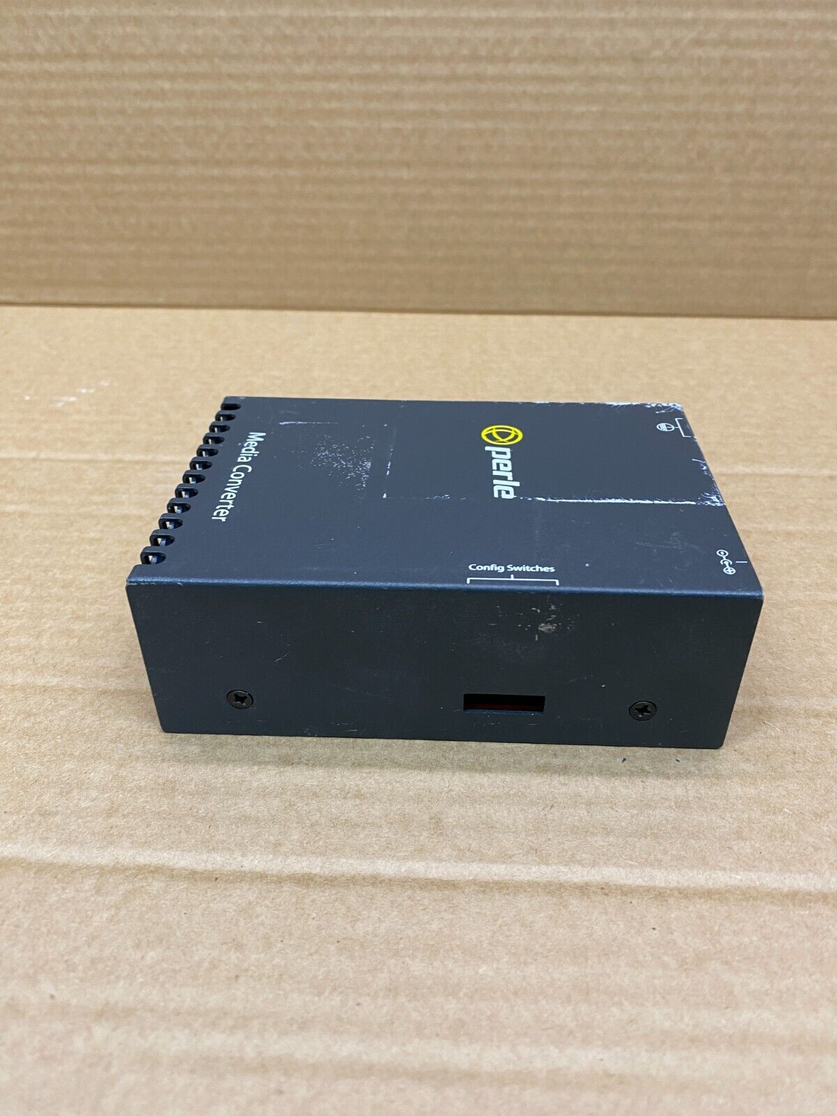 Perle S-10GRT-SFP 10G Media Converter, RJ45 & SFP+ Slots, Copper to Fiber