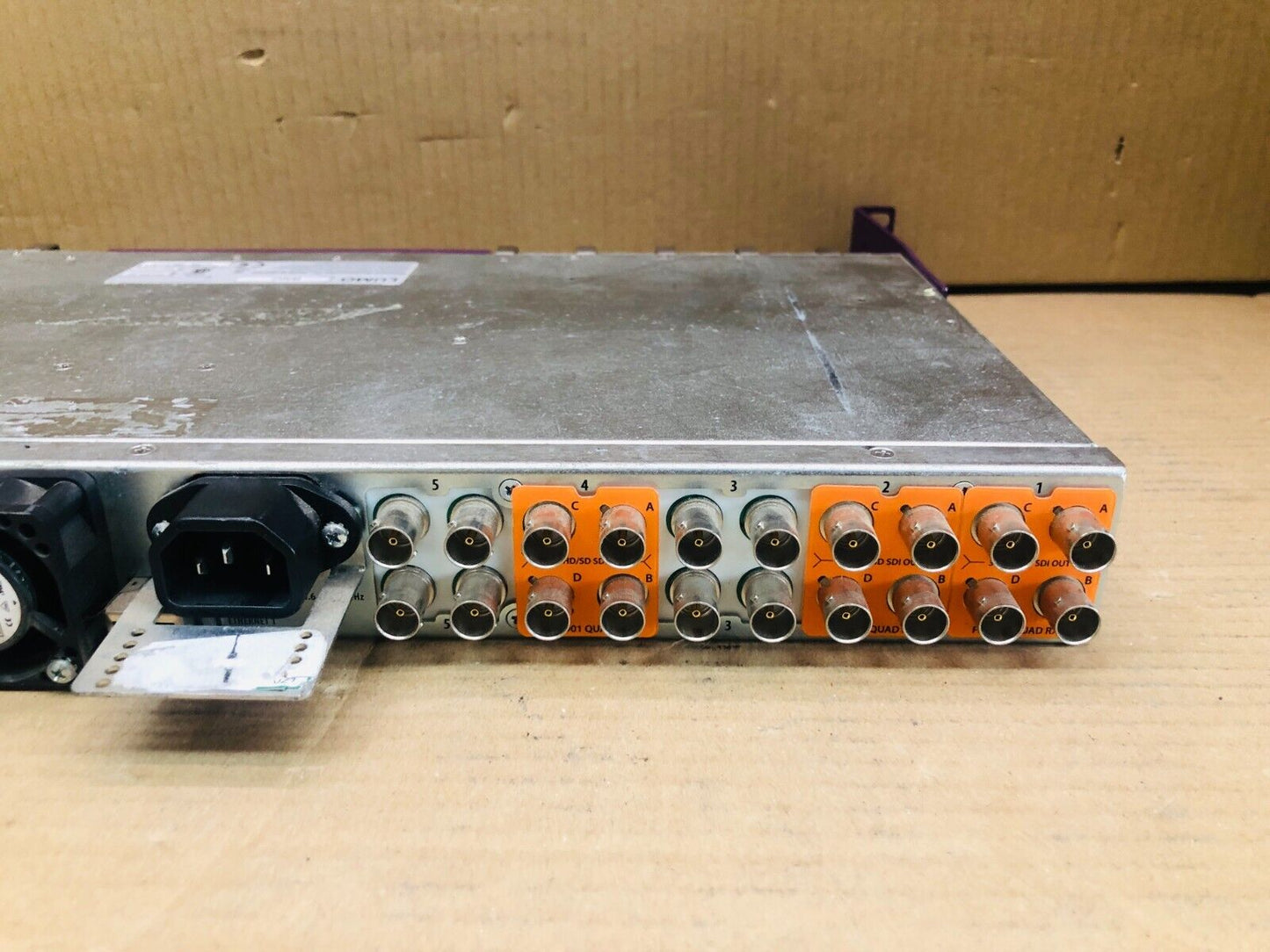 Broadcast Rack-Mount Frame, Grass Valley Lumo-BNC SDI, 1RU, Power Supply