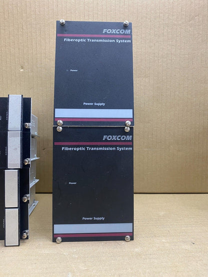 Foxcom 8-Slot Rackmount Chassis w/ 4x Gold L-Band Receivers 85080 Used