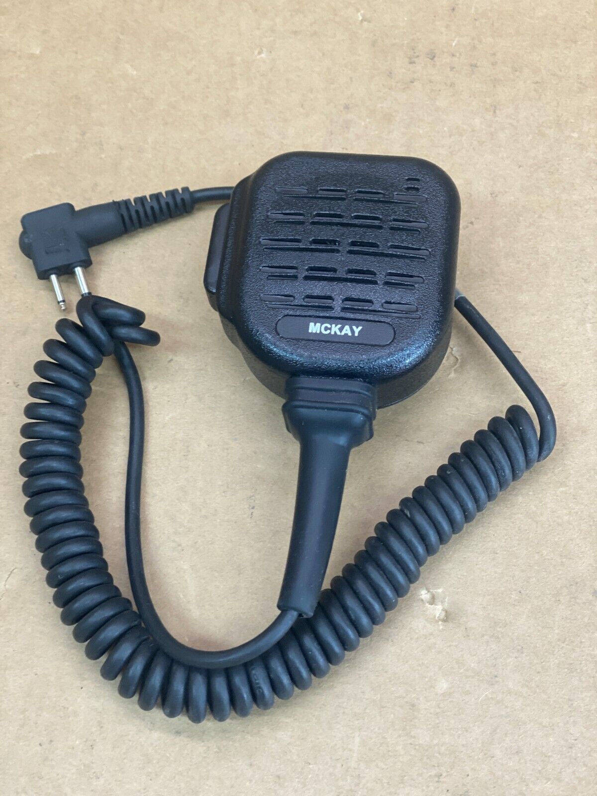 Professional Two-Way Radio Shoulder Microphone McKay, Noise-Canceling, Rugged
