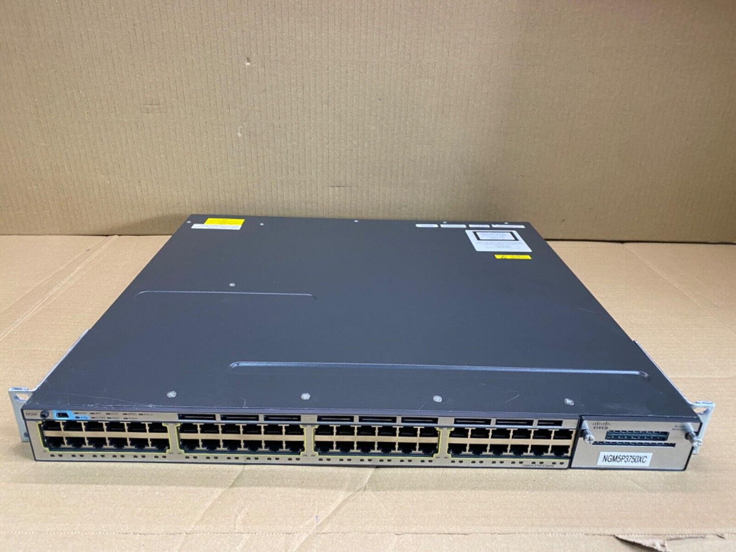 Cisco Catalyst 3750-X 48-Port PoE+ Stackable Gigabit Ethernet Switch