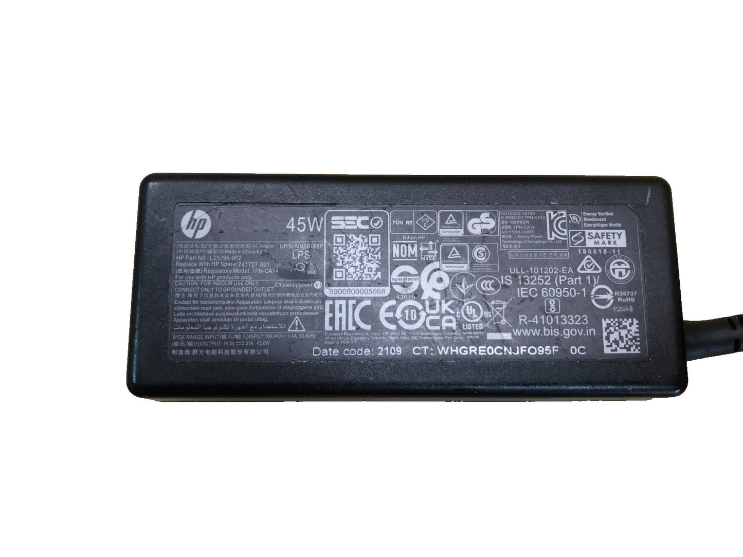Genuine HP TPN-CA14 45W AC Adapter 19.5V 2.31A Power Supply Charger