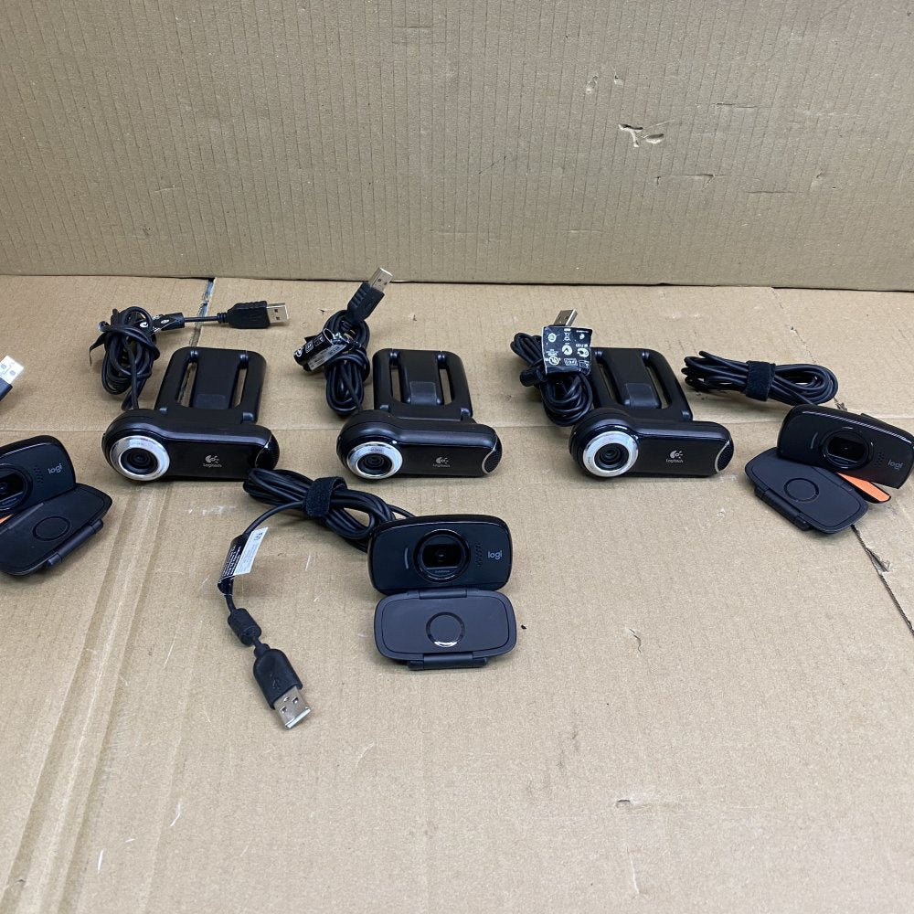 Logitech Pro Webcam 9000 & B525 HD Bundle 6 Pack with Autofocus & USB