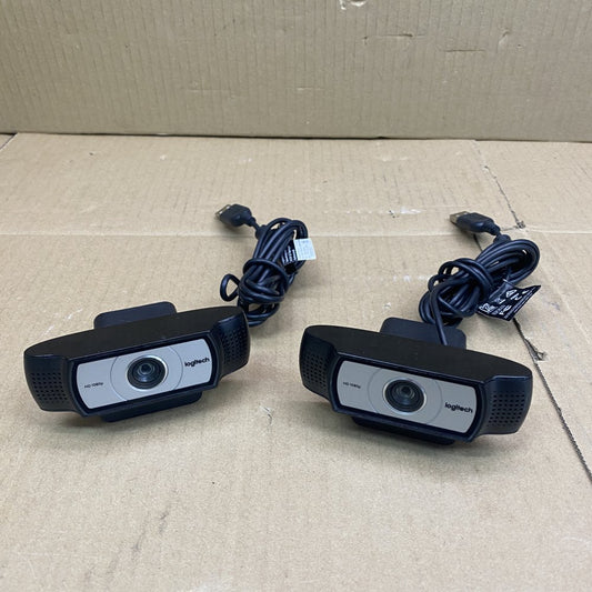 Logitech C930e HD Webcam 2-Pack 1080p 90° FOV 4x Zoom Noise Cancelling
