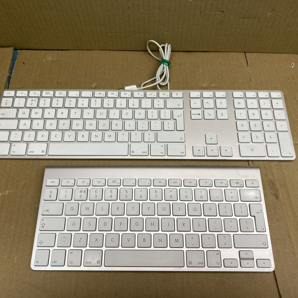 Apple Wired Wireless Keyboard Set - No Batteries Included, Elegant White