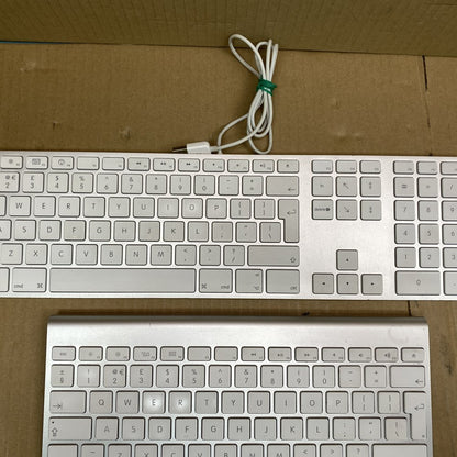 Apple Wired Wireless Keyboard Set - No Batteries Included, Elegant White