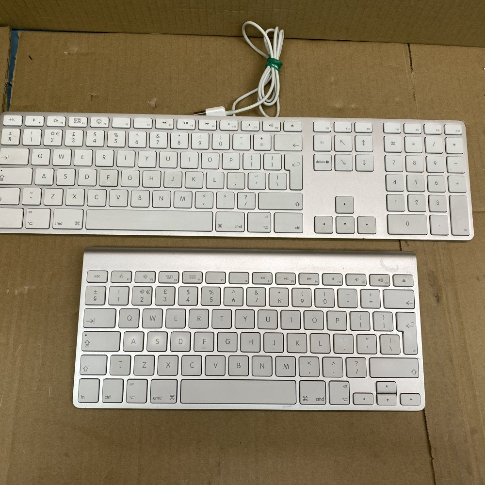 Apple Wired Wireless Keyboard Set - No Batteries Included, Elegant White