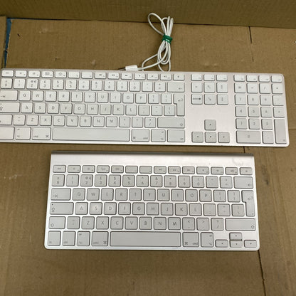 Apple Wired Wireless Keyboard Set - No Batteries Included, Elegant White