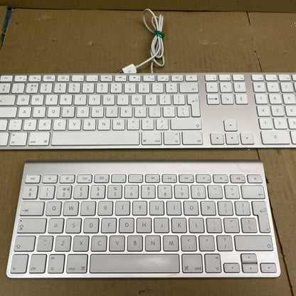 Apple Wired Wireless Keyboard Set - No Batteries Included, Elegant White