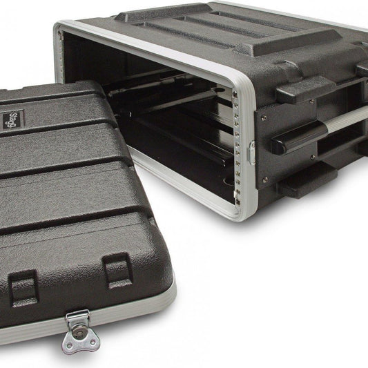 4U Rack Case Shockproof ABS Lockable Universal 19" Stackable Unit Road Studio