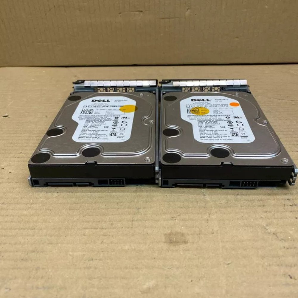Desktop Hard Drive Lot Dell 500GB SATA 7.2K RPM 3.5in HDD Pair Bulk