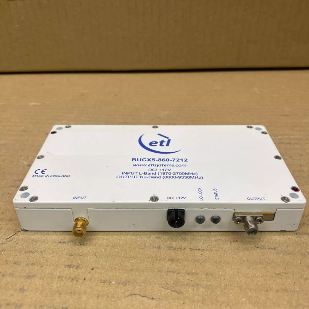 ETL BUCX5-860-7212 L-Band to Ku-Band Block Up Converter 12V Used