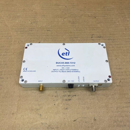 ETL BUCX5-860-7212 L-Band to Ku-Band Block Up Converter 12V Used