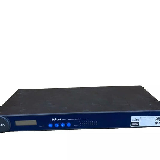 Industrial RS-232 Serial Device Server 8-Port Moxa Rackmount RJ45 100-240V