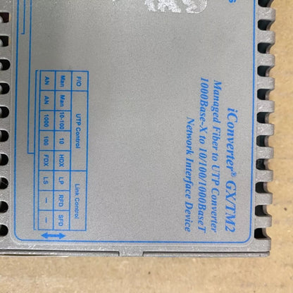 SNMP Fiber Media Converter Gigabit Ethernet 10/100/1000 GX TM2 4K