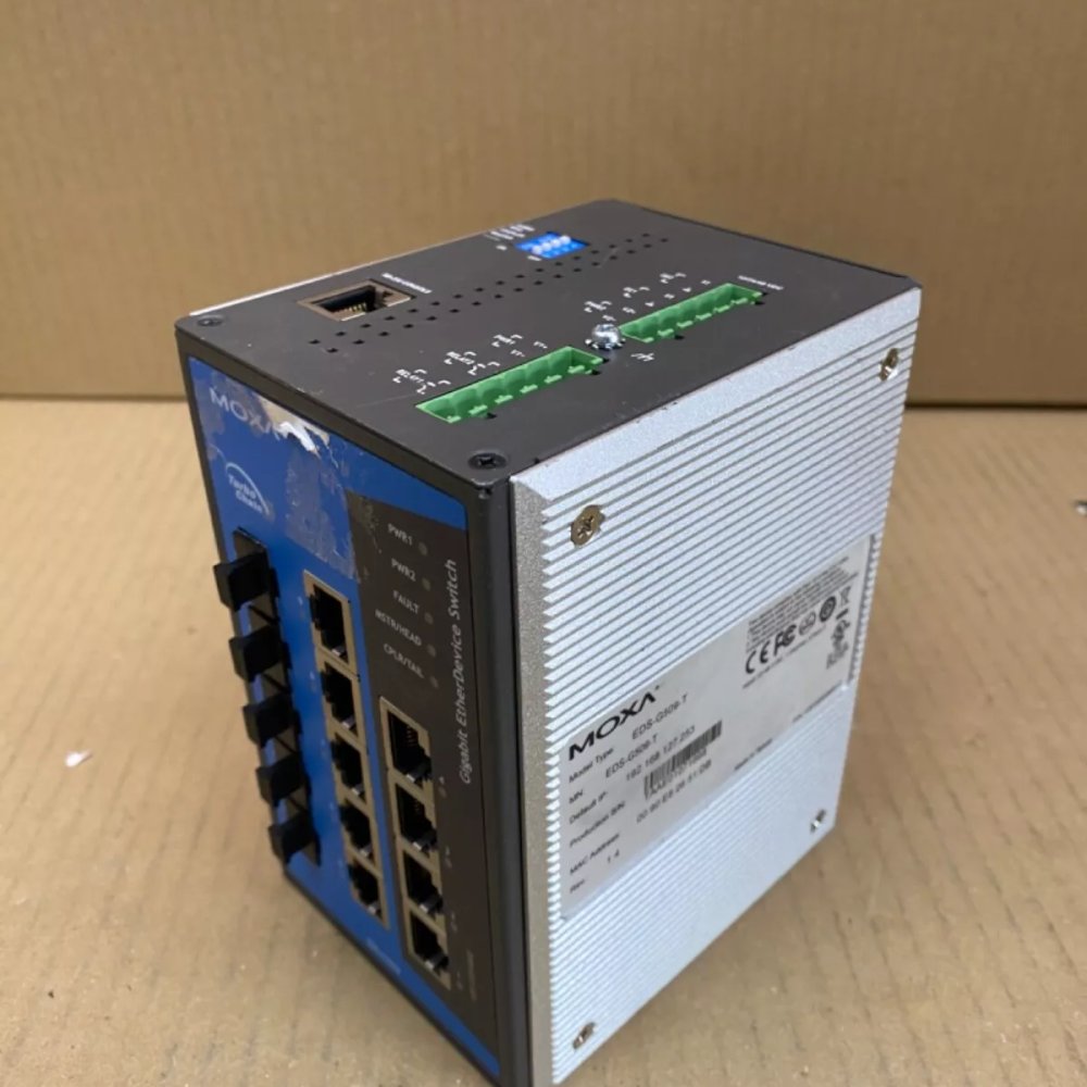 Industrial Ethernet Switch Moxa EDS-G509-T 9-Port -40 to 75C, Ethernet
