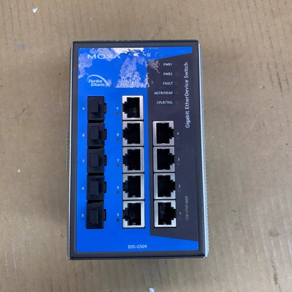 Industrial Ethernet Switch Moxa EDS-G509-T 9-Port -40 to 75C, Ethernet
