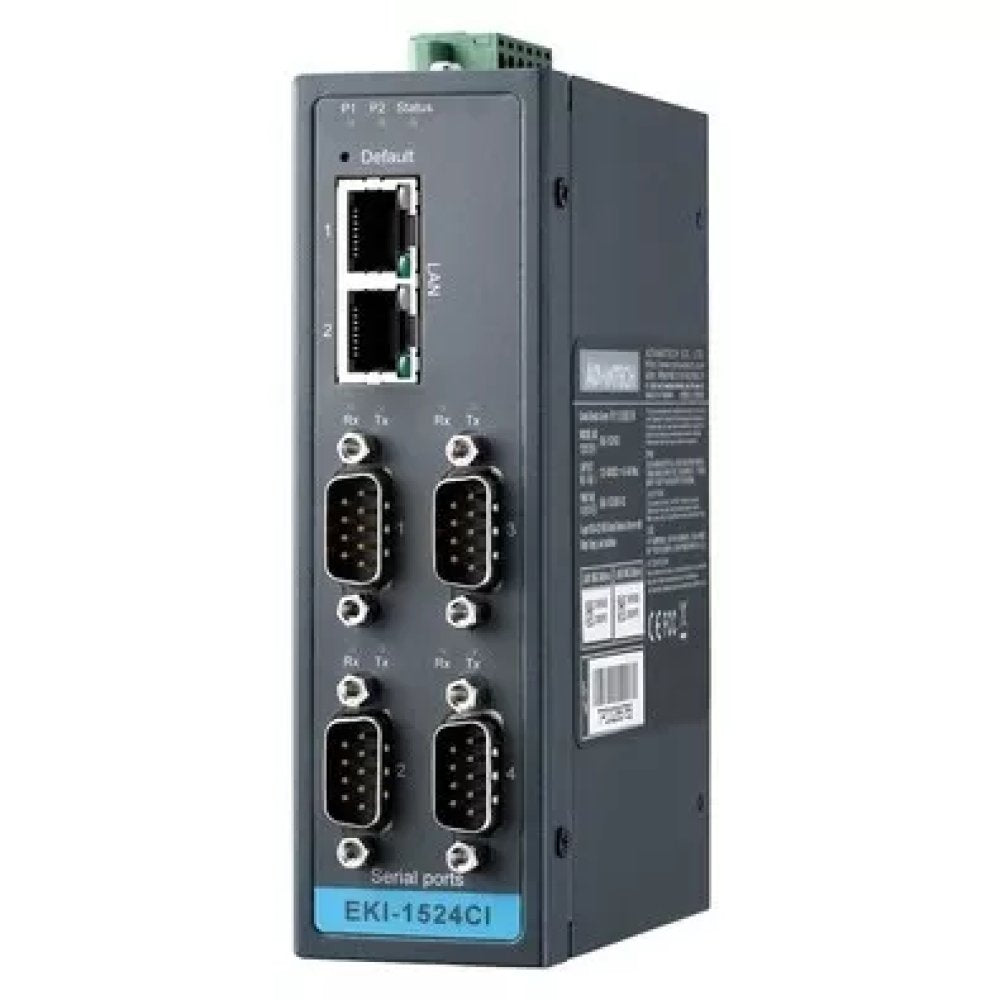 Industrial RS-485 Serial Ethernet Server Advantech EKI-1524 Redundancy