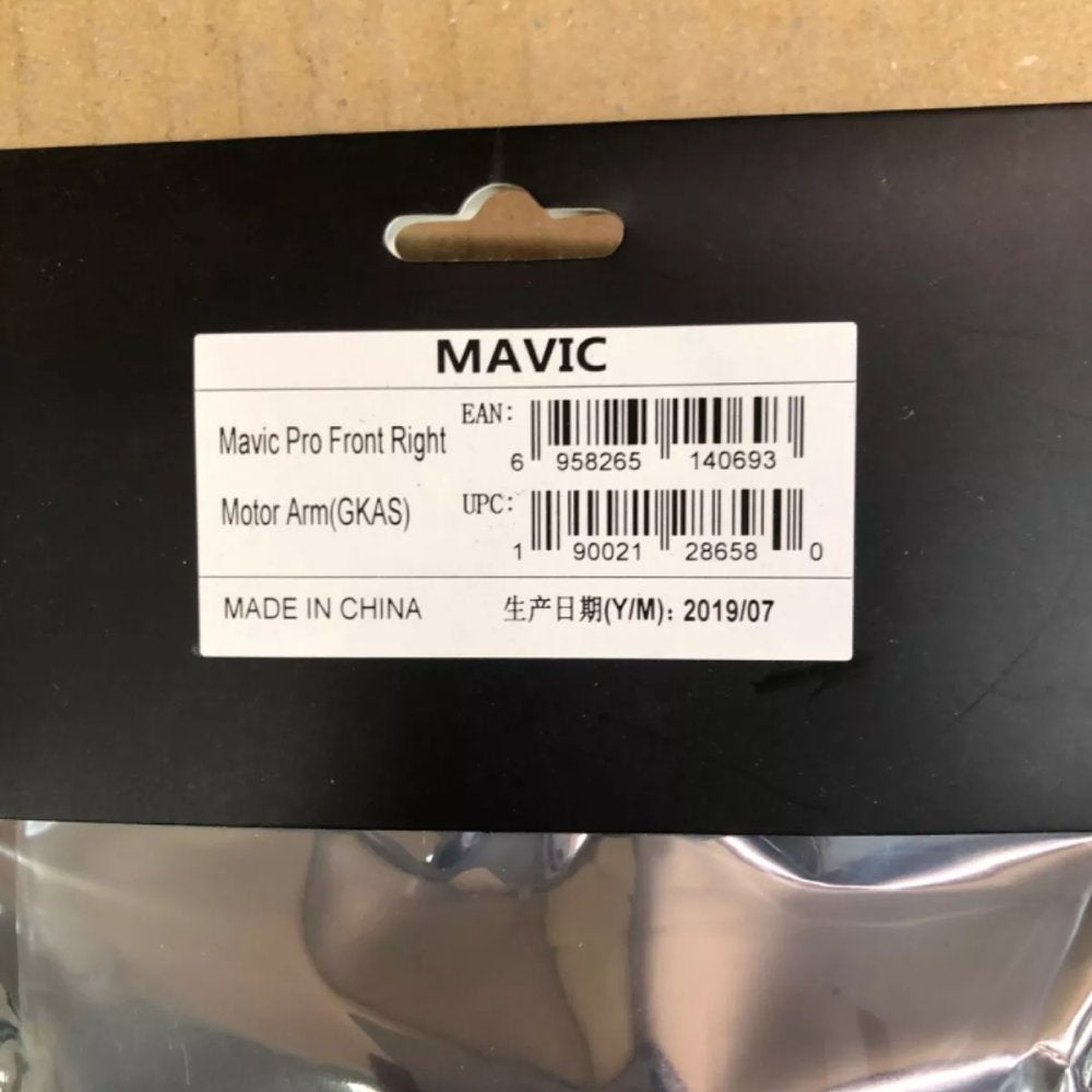 DJI Mavic Pro Spare Front Motor Arms Genuine Left Right Drone Parts