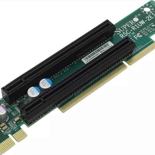 Supermicro PCIe Riser Cards RSC-R1UW-2E16 1U WIO Slot Set, Quad Pack
