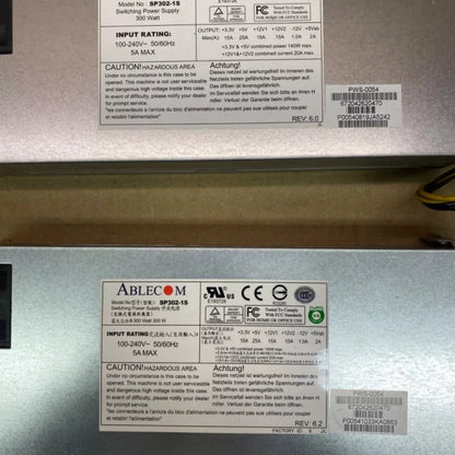 Server Power Supply, Supermicro PWS-0054 SP302-1S 1U 300W, Rack-Mount, 80 PLUS B