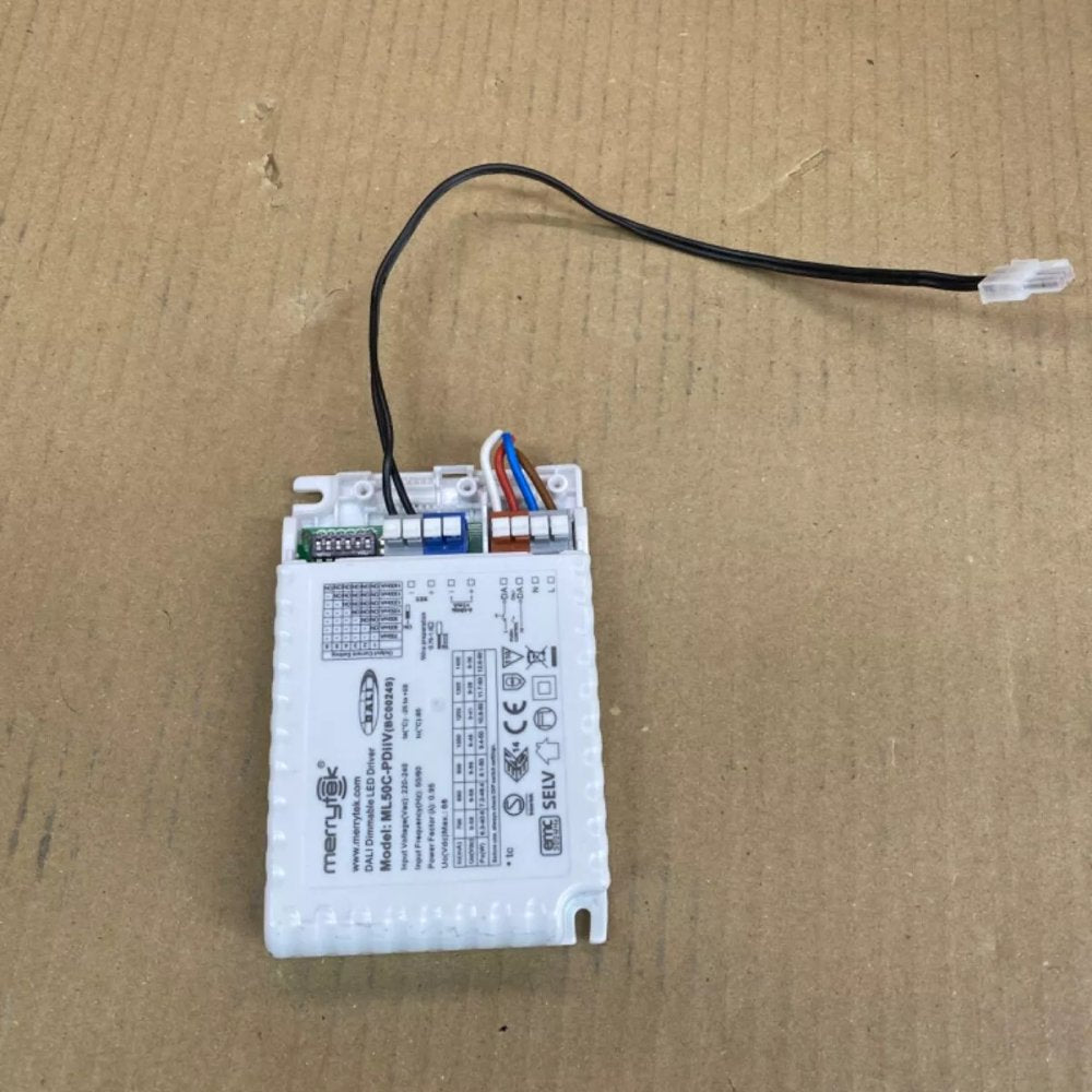 Dimmable Flicker-Free LED Driver, Merrytek ML50C-PDiiV, 50W SELV DALI