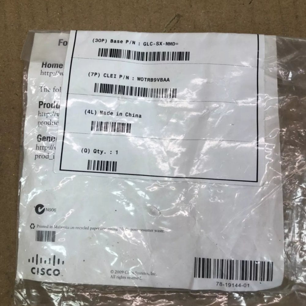Cisco GLC-SX-MMD 1000BASE-SX Multi-Mode SFP Transceiver Module Ethernet