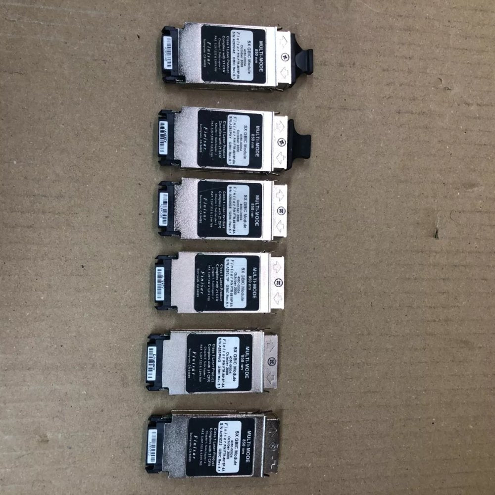 Multi-Mode 850nm SX Transceiver Finisar GBIC Modules x6 Networking Ethernet