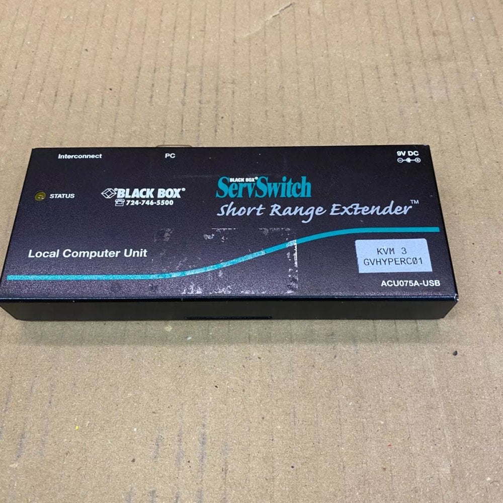KVM Extender Black Box ACU075A for Keyboard, Mouse, Monitor Up to 22.8m