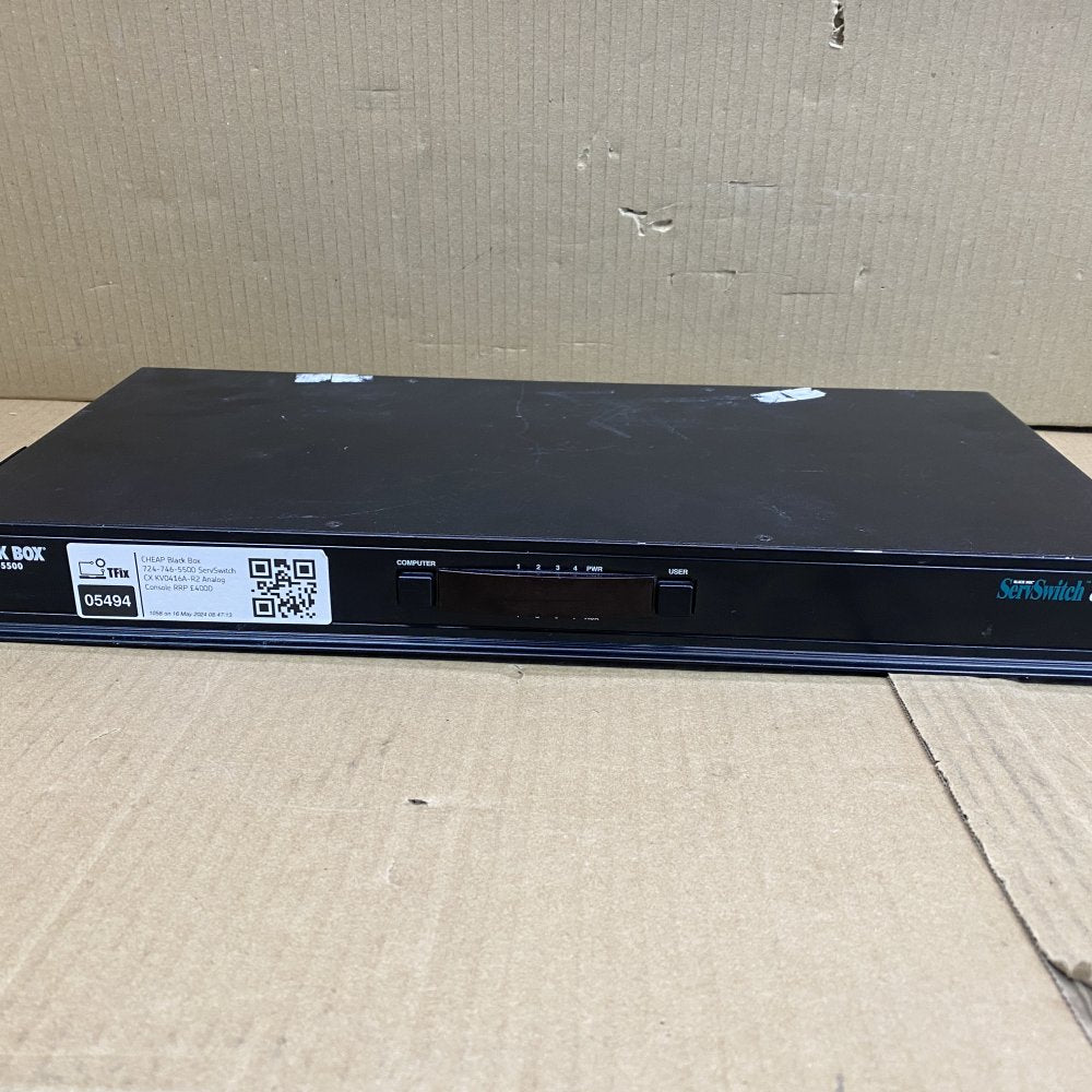Black Box ServSwitch CX KV0416A-R2 16-Port Rackmount Analog KVM Switch - Used