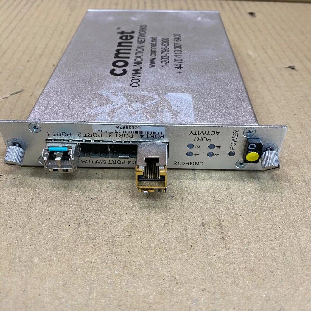 Industrial Ethernet Switch, Gigabit, ComNet CNGE4US, 4-Port, LED, Rugged