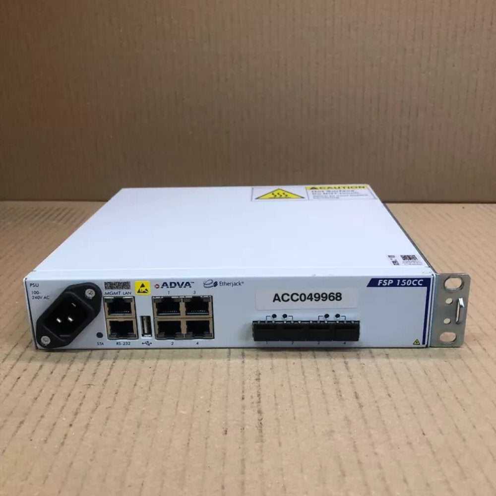 Optical Fibre Access Device, ADVA FSP 150CC-GE112, Gigabit Ethernet