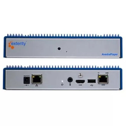 Broadcast 4K UHD HDR IPTV Set-Top Box, Exterity AVPLY-M9400, PoE Ethernet