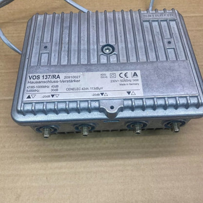 Professional Amplifier Kathrein VOS 137/RA 40dB 47-1006 MHz F-Connectors