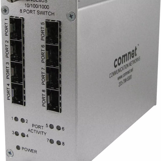 Professional 8 Port Gigabit Ethernet Switch Comnet CNGE8US Unmanaged