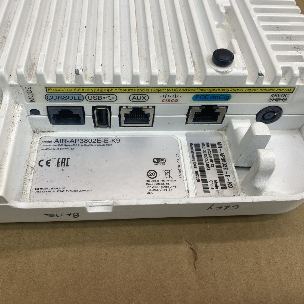 Access Point PoE Cisco AIR-AP2802E-E-K9 MU-MIMO 802.11ac Wave 2 1Gbps